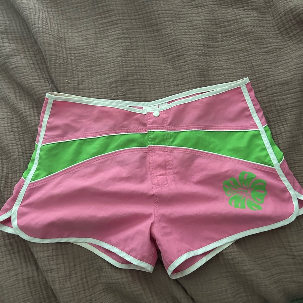 Victoria's Secret Pink and Green swim Shorts